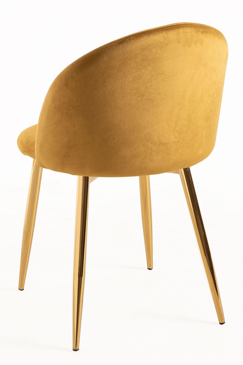 Pack 2 Cadeiras Vint Veludo Golden - Packs Cadeiras Sala Jantar Pack 2 Cadeiras Vint Veludo Golden - Packs Cadeiras Sala Jantar