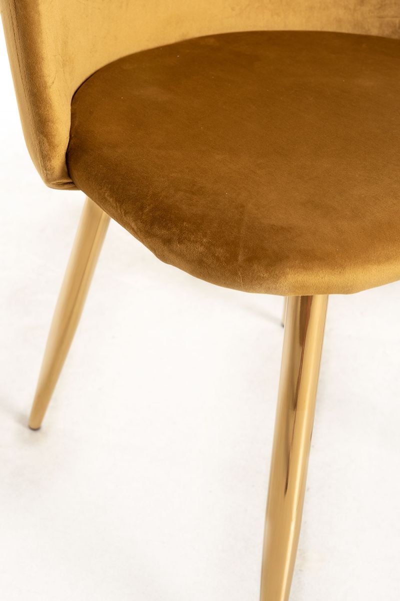 Pack 4 Cadeiras Vint Veludo Golden - Packs Cadeiras Sala Jantar Pack 4 Cadeiras Vint Veludo Golden - Packs Cadeiras Sala Jantar