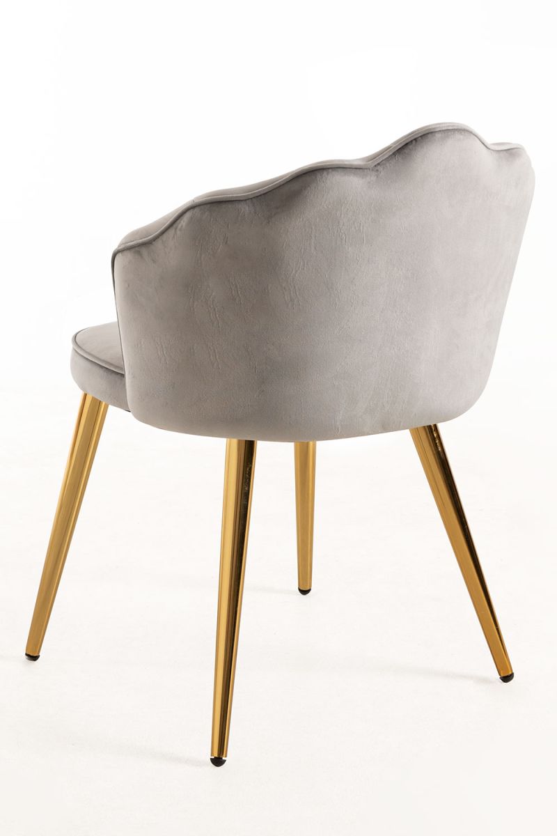 Cadeira Blume Gold Veludo - Cadeiras Sala Jantar Cadeira Blume Gold Veludo - Cadeiras Sala Jantar