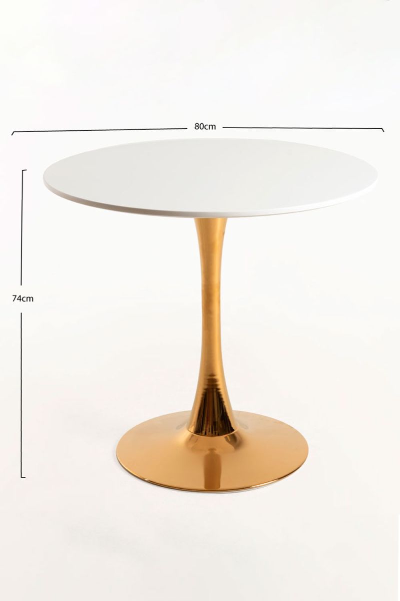 Mesa Kolio 80 cm Golden