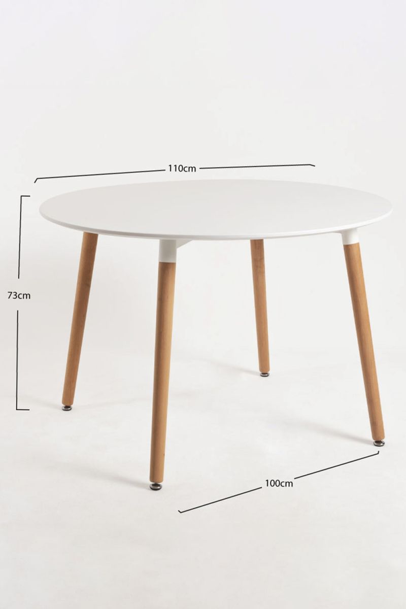 Mesa Tower Redonda 110 cm Branco: a Cadeira de Sala de Jantar Ideal Mesa Tower Redonda 110 cm Branco: a Cadeira de Sala de Jantar Ideal
